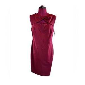 NEW!! Calvin Klein Dress in. Burgundy Color. Size 12